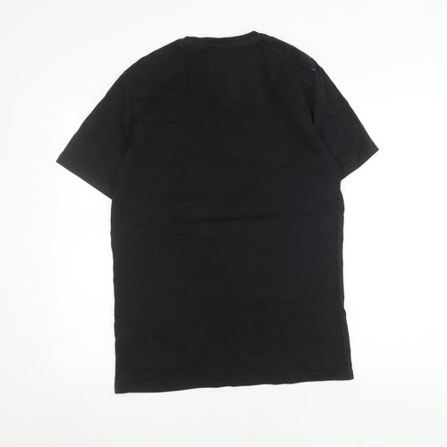 Farah Sport Men's Black Large T-Shirt, Crew Neck, Cotton