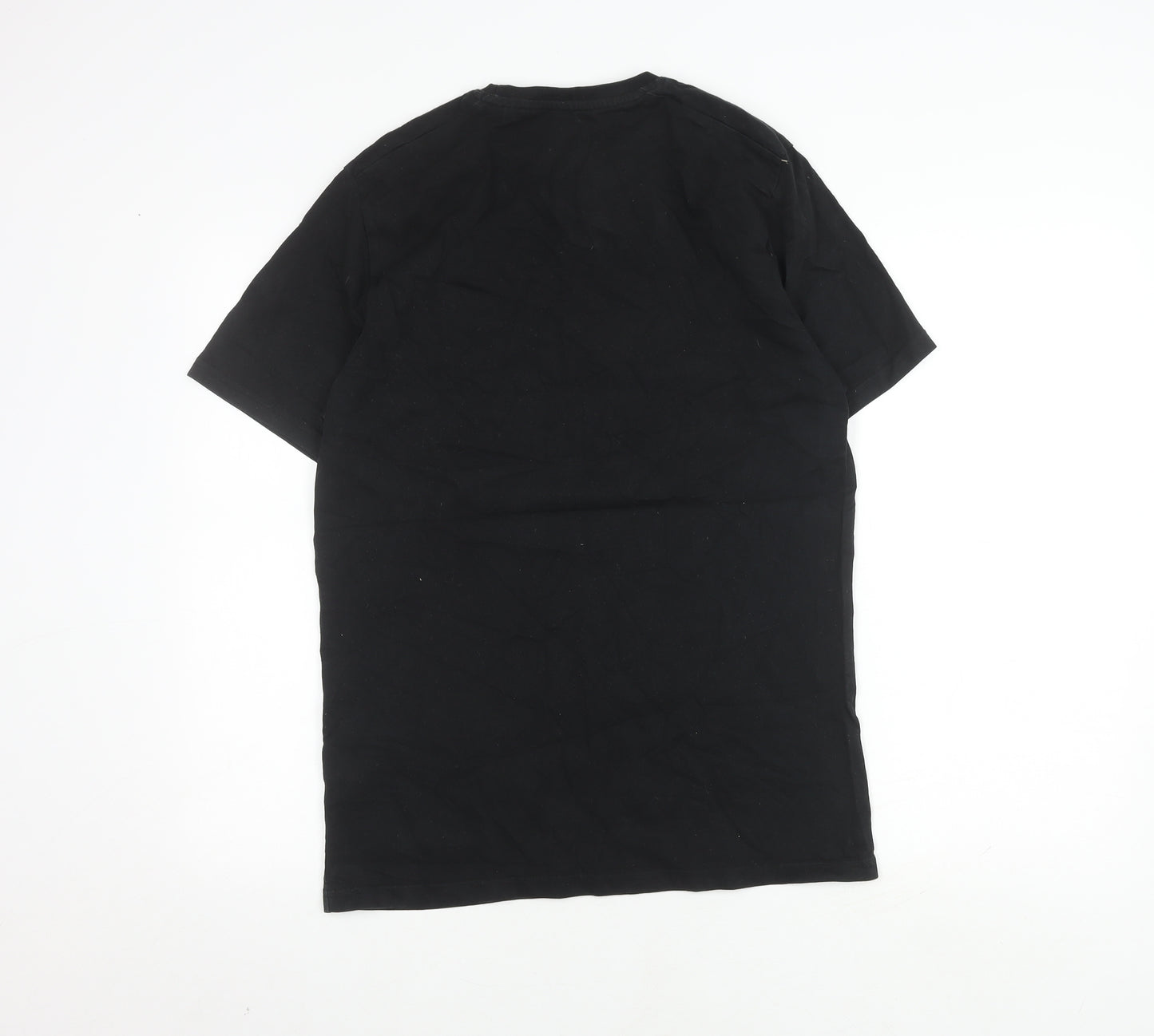 Farah Sport Men's Black Large T-Shirt, Crew Neck, Cotton