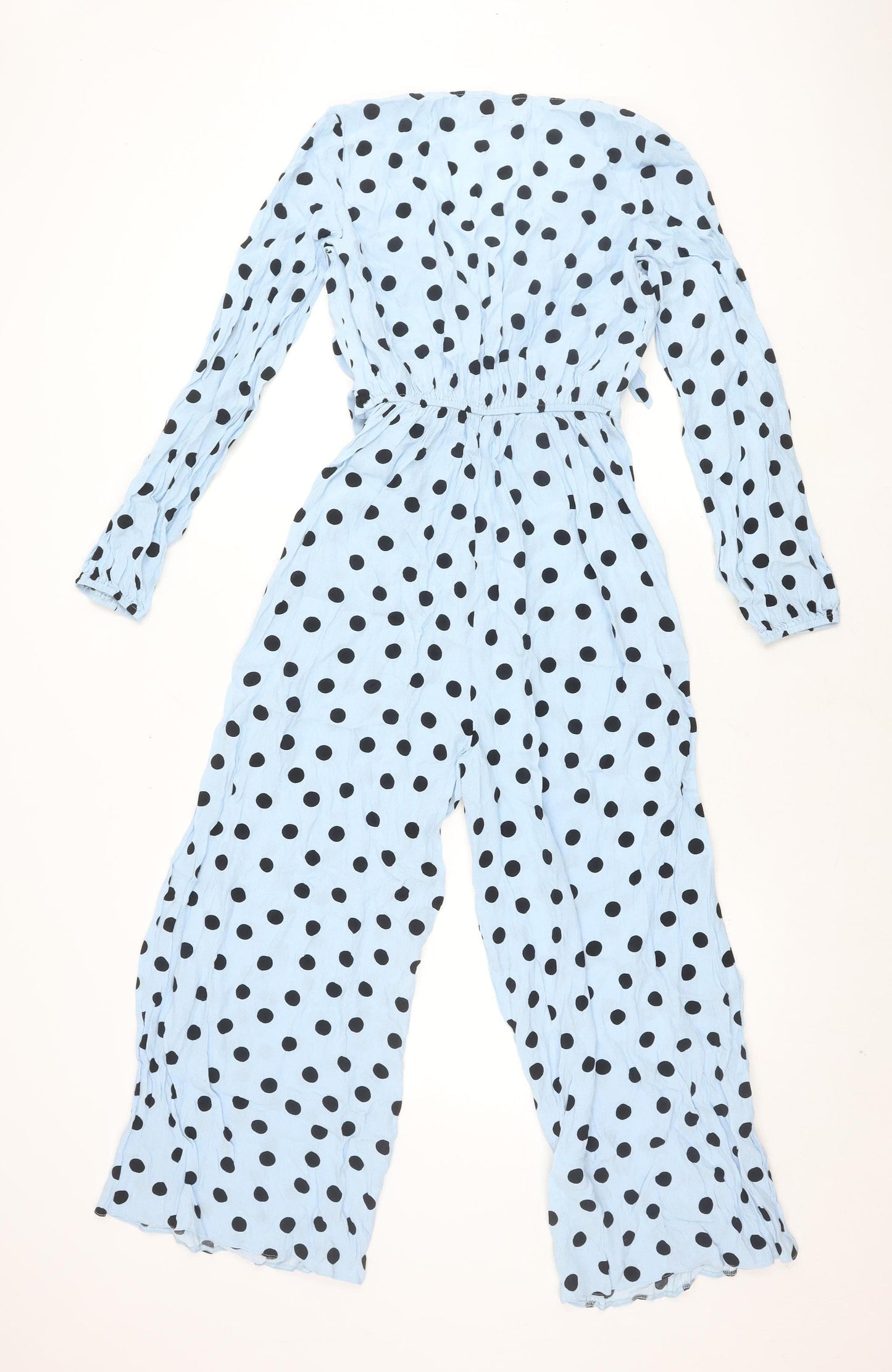 ASOS Women's Blue Polka Dot Jumpsuit Size 4