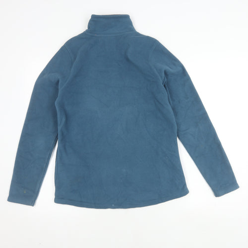 Weird Fish Women’s Blue Fleece Zip Sweatshirt, Size 10