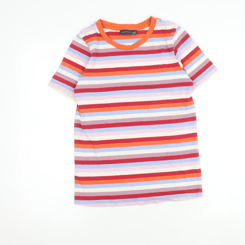 Marks and Spencer Women's Multicoloured Striped T-Shirt