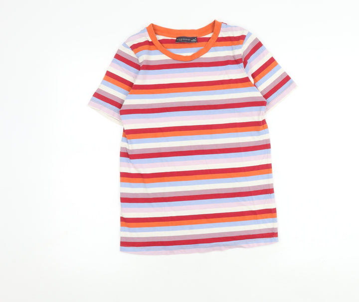 Marks and Spencer Women's Multicoloured Striped T-Shirt