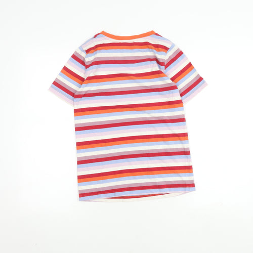 Marks and Spencer Women's Multicoloured Striped T-Shirt