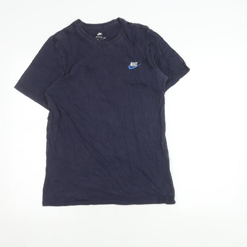 Nike Men's Blue Crew Neck T-Shirt, M