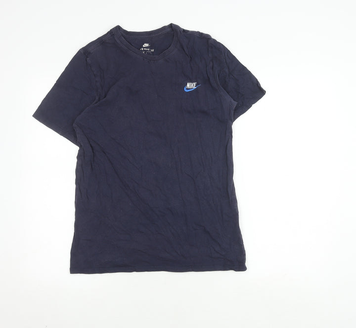 Nike Men's Blue Crew Neck T-Shirt, M