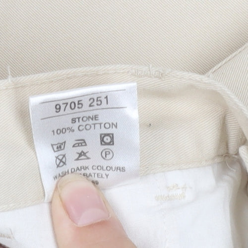 Urban Spirit Men's Beige Cotton Trousers Size 30