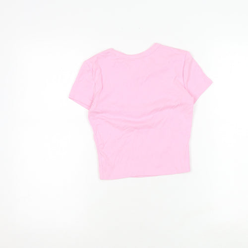 Bershka Women's XS Pink T-Shirt, Casual Summer Wear