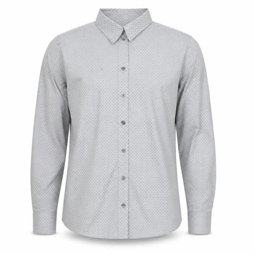 Banana Republic Men's Grey Striped Shirt, Size 12, Button-Up