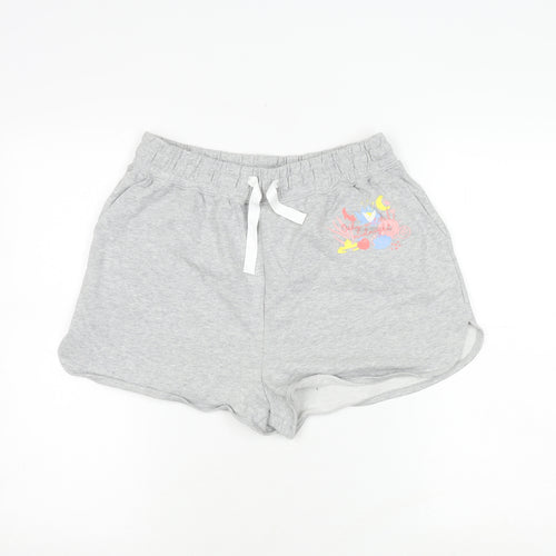 Disney Women's Grey Sweat Shorts - Size S
