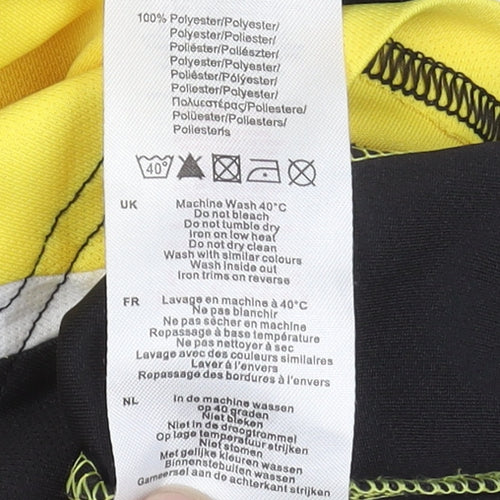 Sondico Boys Yellow Football Jersey, Colourblock, 7-8 Years