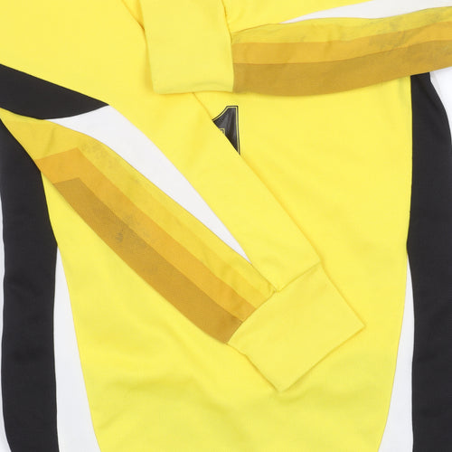 Sondico Boys Yellow Football Jersey, Colourblock, 7-8 Years