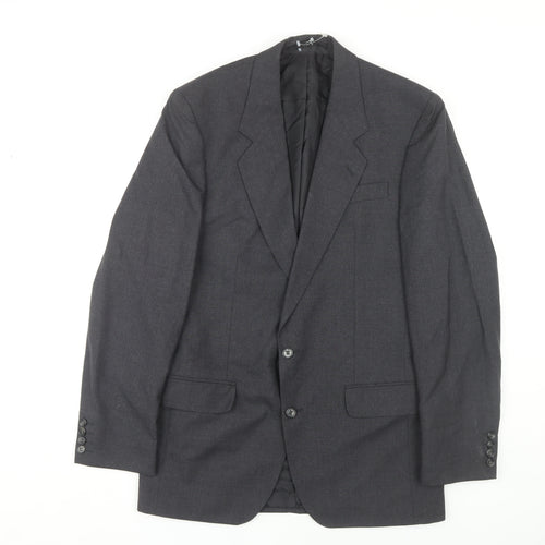 Centaur Men's Grey Blazer, Size 38L Wool, Formal Wear