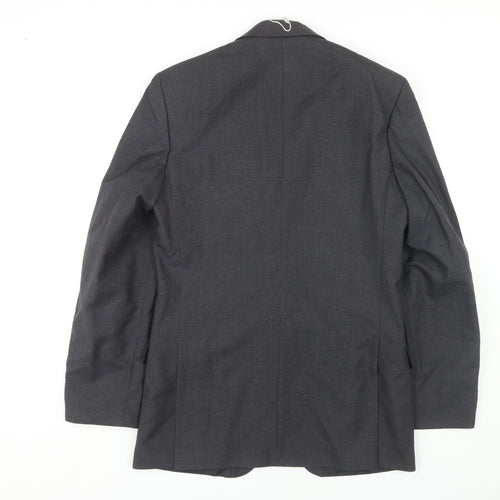 Centaur Men's Grey Blazer, Size 38L Wool, Formal Wear