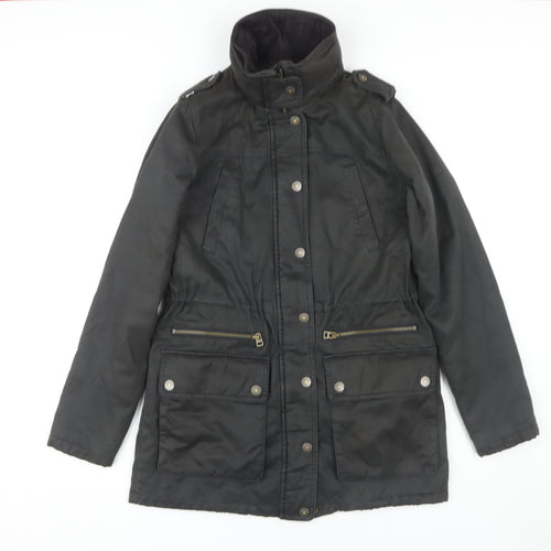 Fat Face Women's Black Parka Jacket Size 8