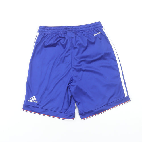 Adidas Boys Blue Athletic Shorts 11-12 Years Football