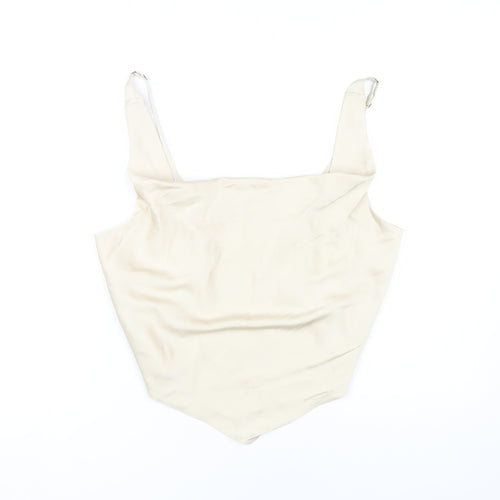 Abercrombie & Fitch Women's Beige Tank Top L