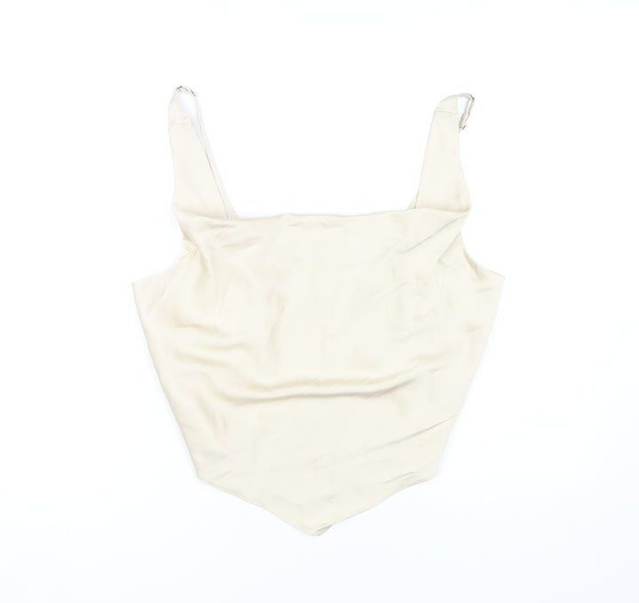 Abercrombie & Fitch Women's Beige Tank Top L