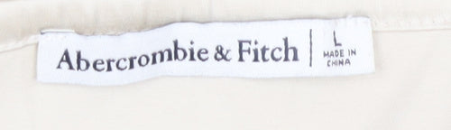 Abercrombie & Fitch Women's Beige Tank Top L