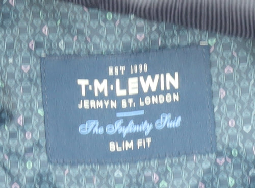 T.M.Lewin Men's Blue Slim Fit Blazer 43R