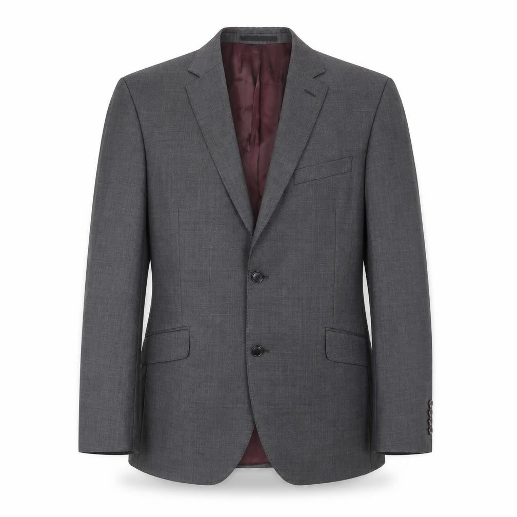 Front view of Austin Reed Men's Grey Wool Blazer 42R, Formal Jacket