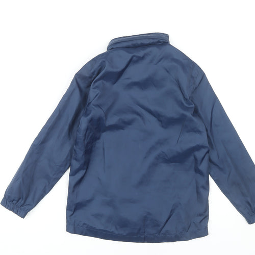 Joma Boys Blue Polyester Jacket 2XS Casual Full Zip