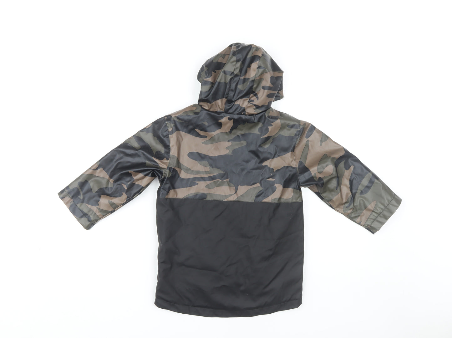 Firetrap Boys Grey Hooded Camouflage Jacket 3-4 Years