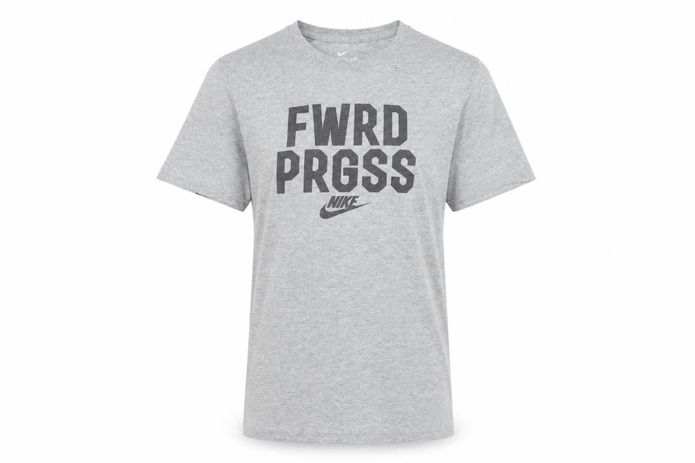 Front view of Nike Men’s Grey Athletic Fit T-Shirt -, size S