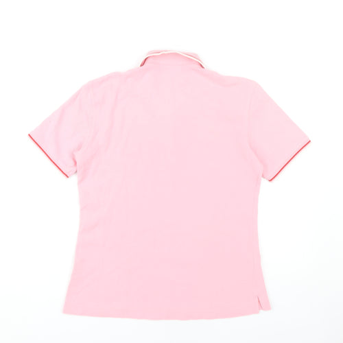 Le Coq Sportif Women's Pink Polo Shirt XL