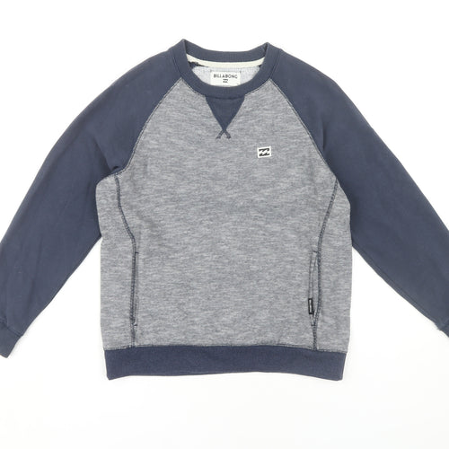 Billabong Unisex Grey Sweatshirt, Size 12, Casual Style