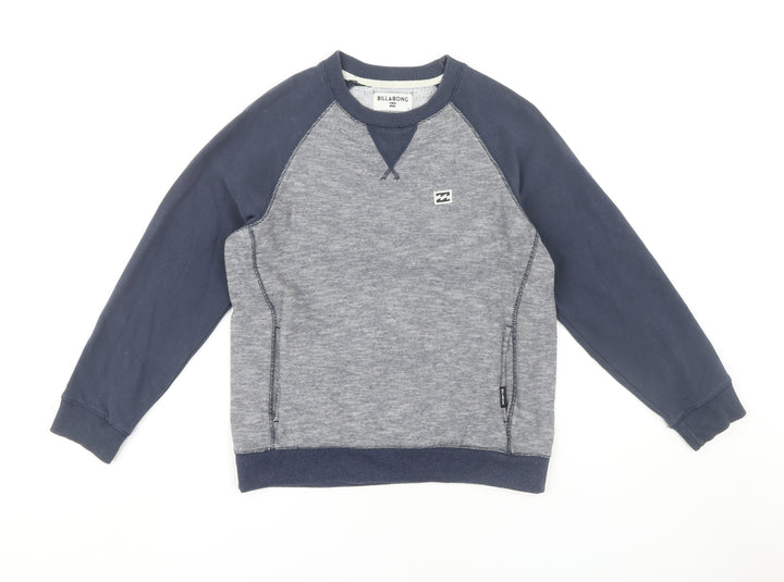 Billabong Unisex Grey Sweatshirt, Size 12, Casual Style