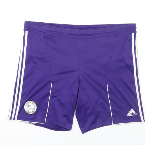 Adidas Men's Purple XL Athletic Football Shorts