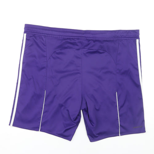 Adidas Men's Purple XL Athletic Football Shorts