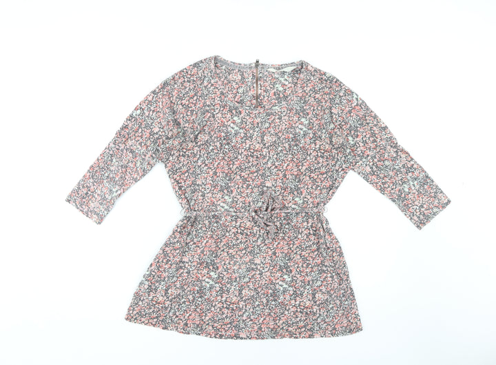 Fat Face Women's Pink Floral Belted Top Size 10