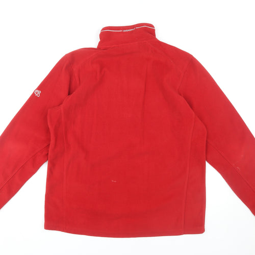 Craghoppers Men's Red Fleece 1/4 Zip Sweatshirt M