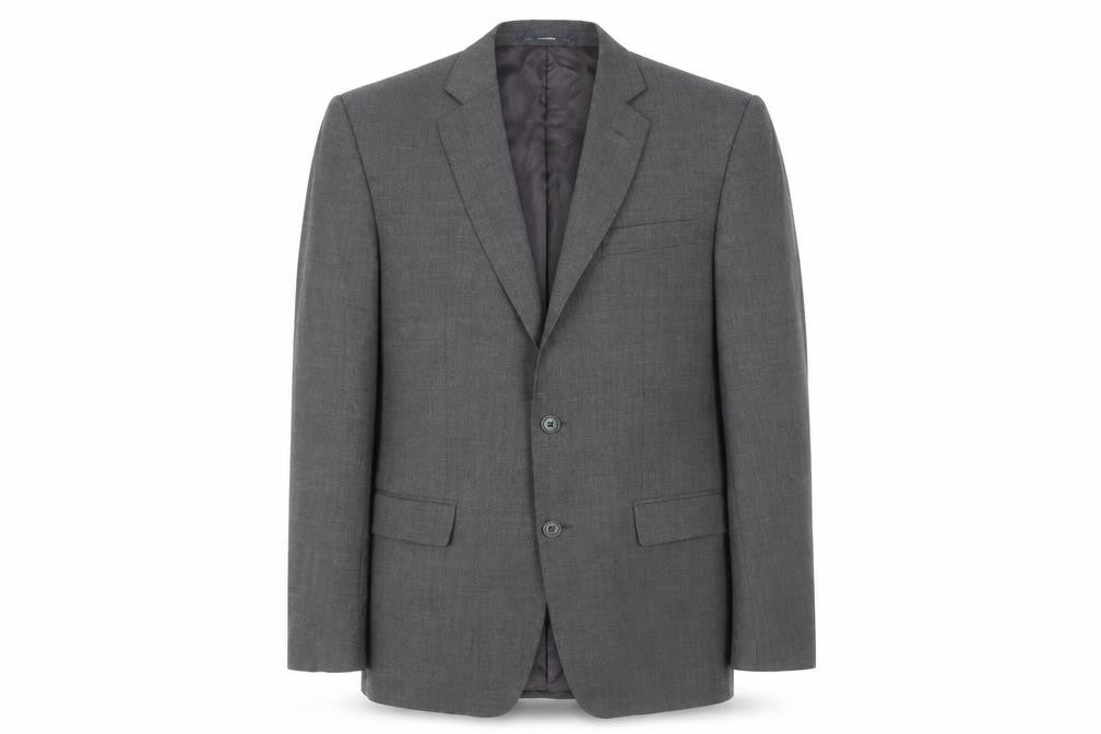 Front view of Magee Grey Men's Suit Jacket 38 Regular Fit