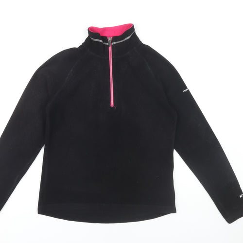 Trespass Women’s Black Zip Pullover Sweatshirt Size 10