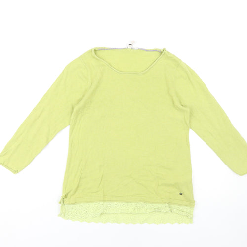 White Stuff Women's Green UK 8 Cotton T-Shirt