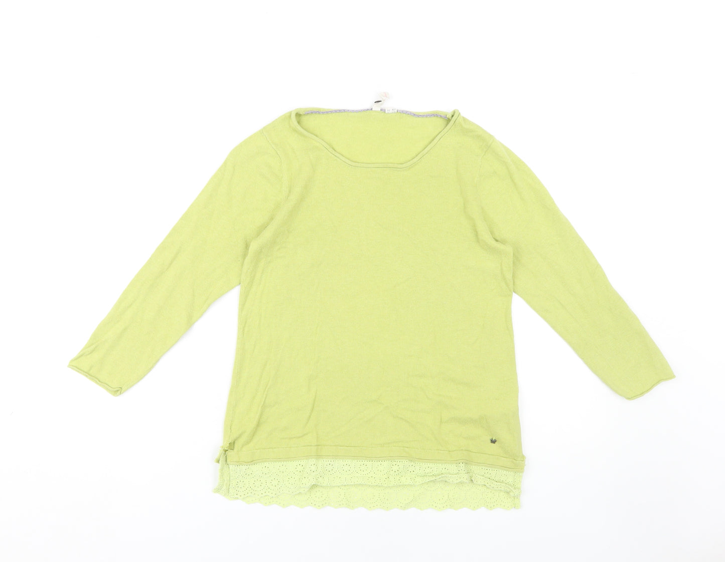 White Stuff Women's Green UK 8 Cotton T-Shirt