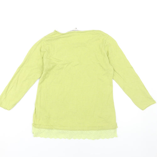 White Stuff Women's Green UK 8 Cotton T-Shirt