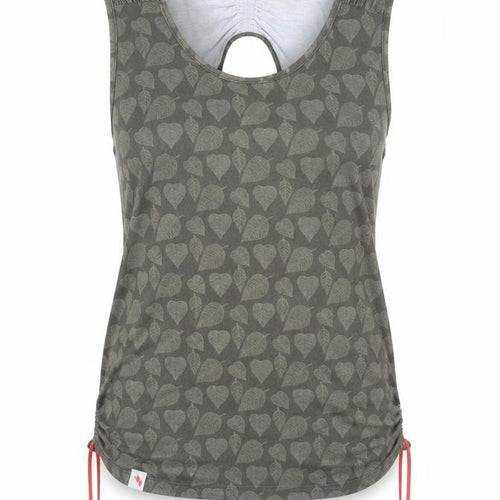Trespass Women's Green Floral Sleeveless Tank Top S
