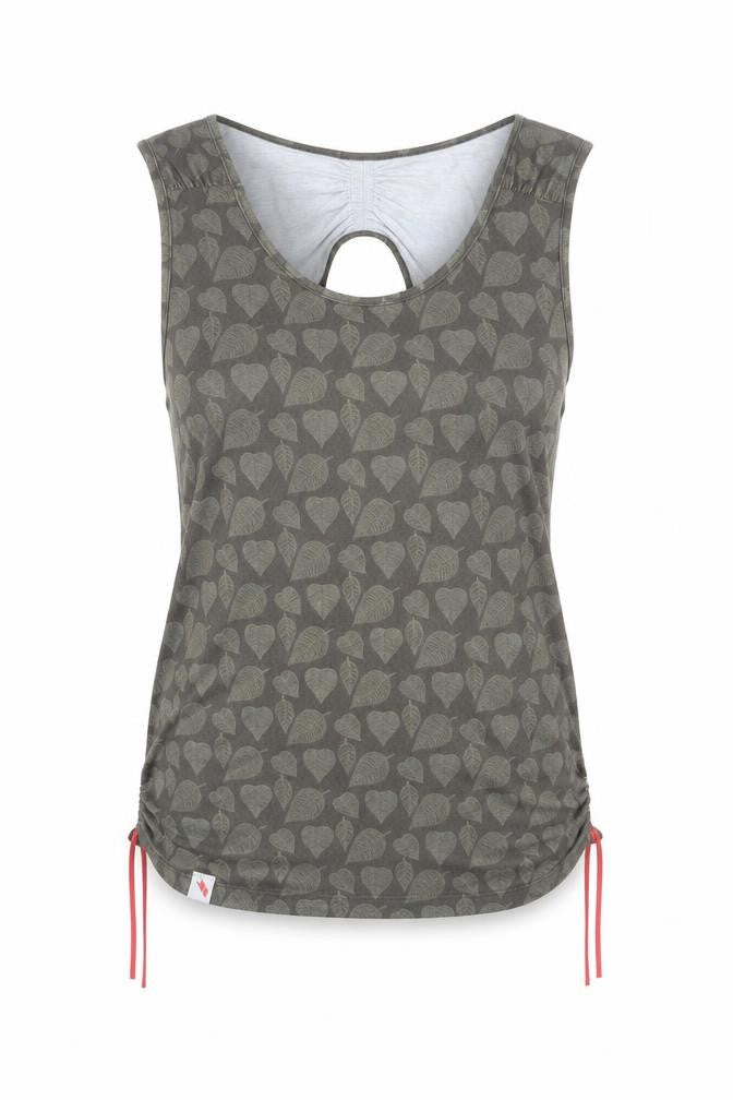Trespass Women's Green Floral Sleeveless Tank Top S