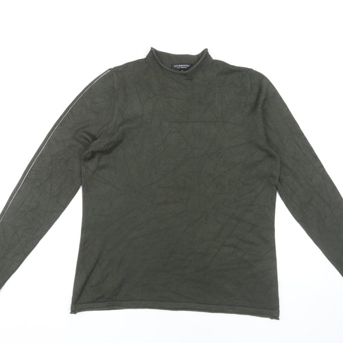 Liverpool Women's Green Mock Neck Pullover Jumper M