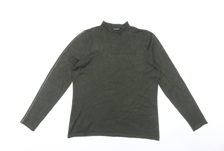 Liverpool Women's Green Mock Neck Pullover Jumper M
