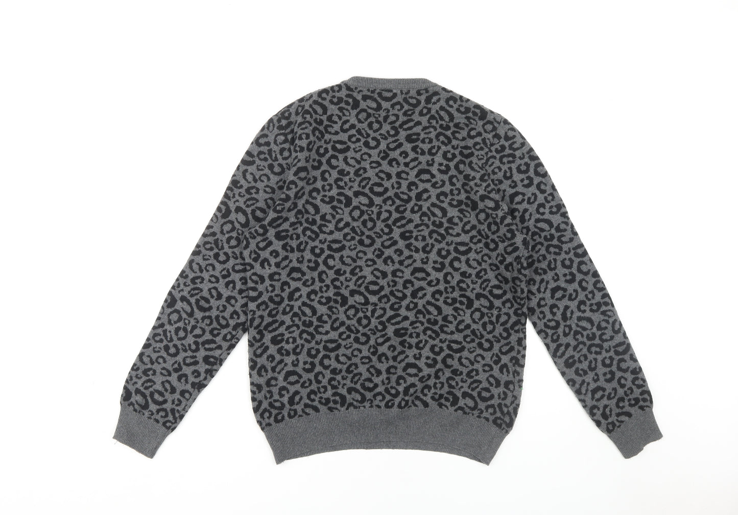 TANGO London Women's Grey Animal Print Jumper S