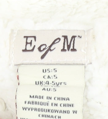 E of M Boys Cable-Knit Grey Full Zip Jumper 4-5 Years