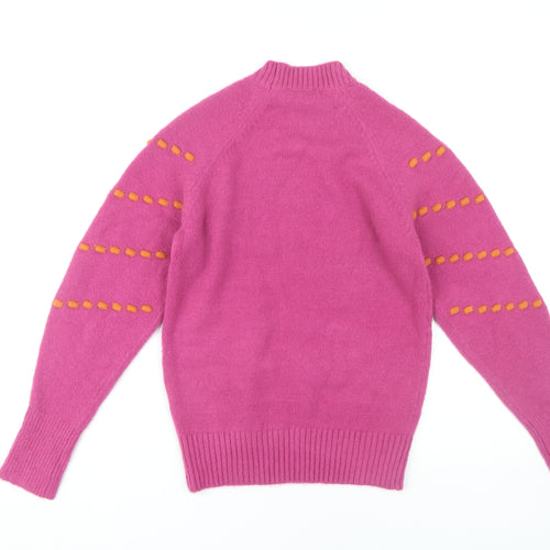 Klass Women's Pink Pullover Jumper, Size S, Geometric
