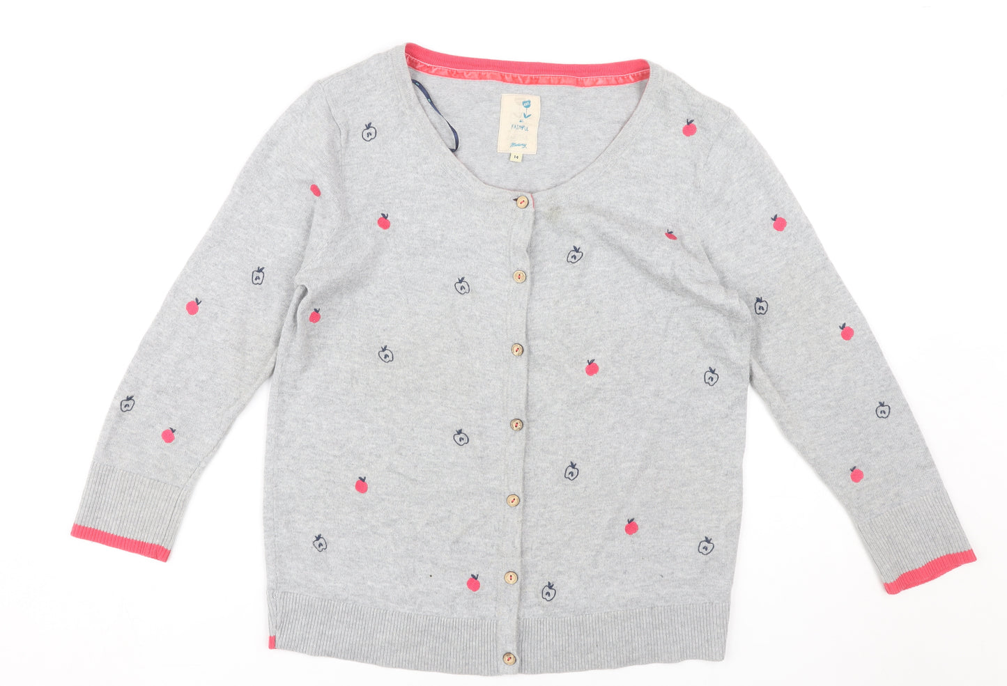 Marlony Women's Grey Cardigan Size 14