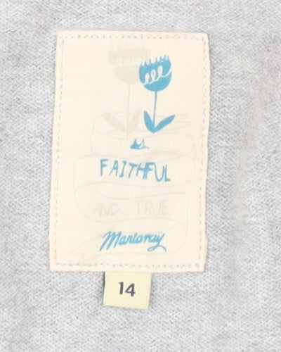 Marlony Women's Grey Cardigan Size 14