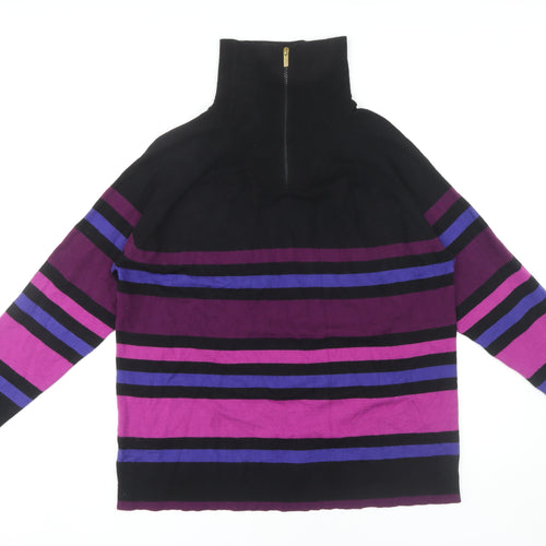 Isle Collection Men's Multicoloured Stripe Pullover M