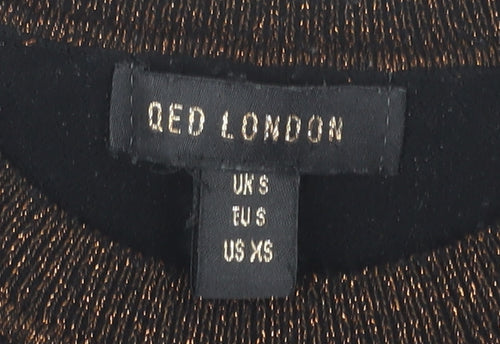 QED London Women's Multicoloured Striped Pullover Jumper